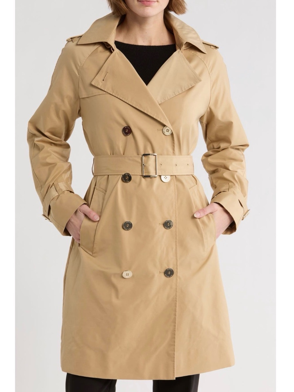 ✅NEW “Michael Kors” Belted Classic Women's Trench Coat